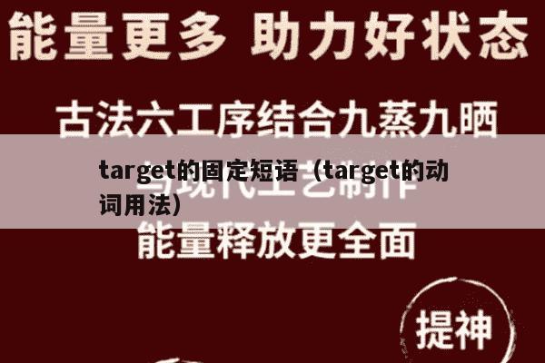target的固定短语（target的动词用法）