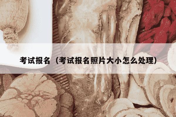 考试报名（考试报名照片大小怎么处理）