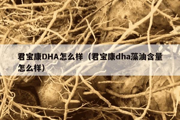 君宝康DHA怎么样（君宝康dha藻油含量怎么样）