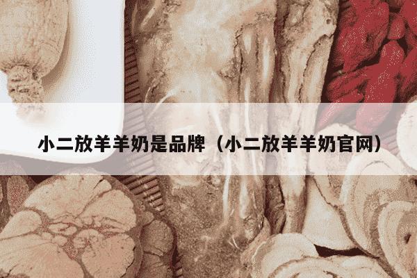 小二放羊羊奶是品牌（小二放羊羊奶官网）