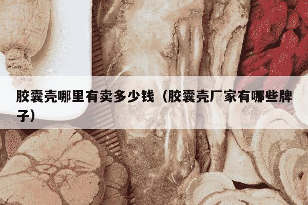胶囊壳哪里有卖多少钱（胶囊壳厂家有哪些牌子）