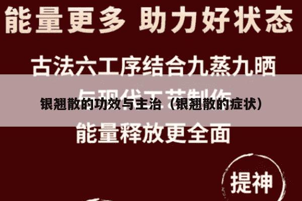 银翘散的功效与主治（银翘散的症状）