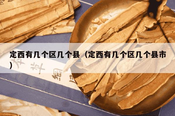 定西有几个区几个县（定西有几个区几个县市）