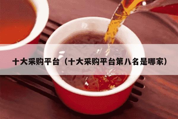 十大采购平台（十大采购平台第八名是哪家）