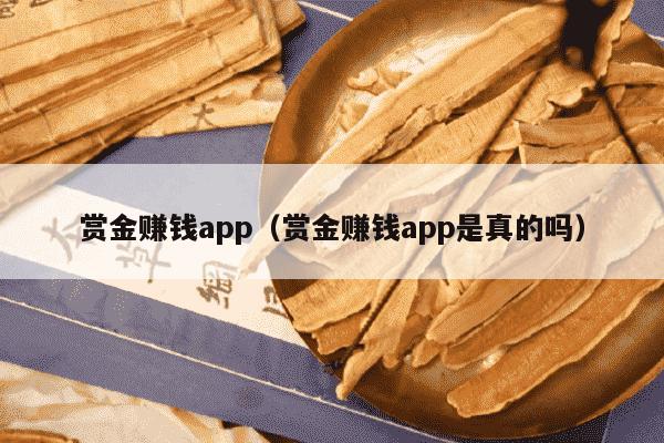 赏金赚钱app（赏金赚钱app是真的吗）