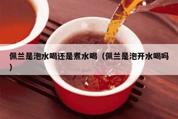 佩兰是泡水喝还是煮水喝（佩兰是泡开水喝吗）
