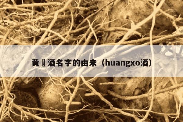 黄縢酒名字的由来（huangxo酒）