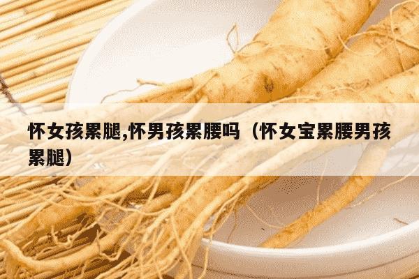 怀女孩累腿,怀男孩累腰吗（怀女宝累腰男孩累腿）