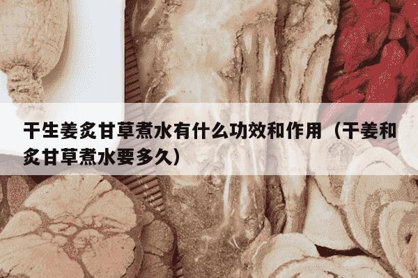 干生姜炙甘草煮水有什么功效和作用（干姜和炙甘草煮水要多久）