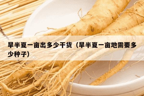旱半夏一亩出多少干货（旱半夏一亩地需要多少种子）