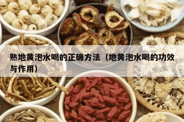 熟地黄泡水喝的正确方法（地黄泡水喝的功效与作用）