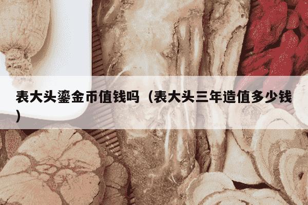 表大头鎏金币值钱吗（表大头三年造值多少钱）
