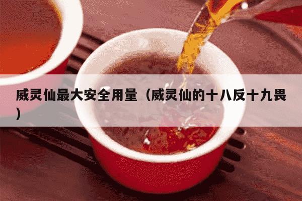 威灵仙最大安全用量（威灵仙的十八反十九畏）