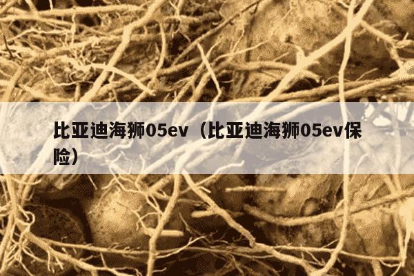 比亚迪海狮05ev（比亚迪海狮05ev保险）
