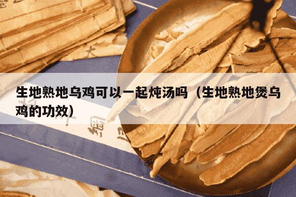 生地熟地乌鸡可以一起炖汤吗（生地熟地煲乌鸡的功效）