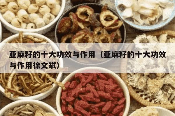 亚麻籽的十大功效与作用（亚麻籽的十大功效与作用徐文斌）