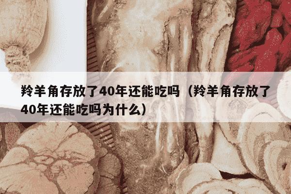 羚羊角存放了40年还能吃吗（羚羊角存放了40年还能吃吗为什么）