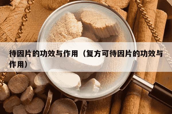 待因片的功效与作用（复方可待因片的功效与作用）