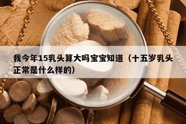 我今年15乳头算大吗宝宝知道（十五岁乳头正常是什么样的）