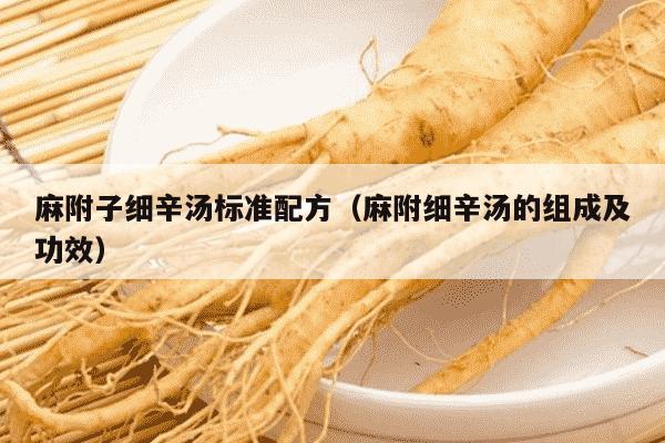 麻附子细辛汤标准配方（麻附细辛汤的组成及功效）