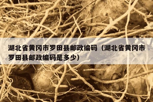 湖北省黄冈市罗田县邮政编码（湖北省黄冈市罗田县邮政编码是多少）
