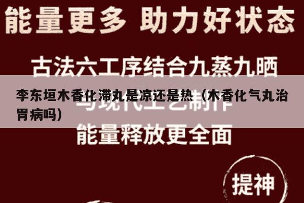 李东垣木香化滞丸是凉还是热（木香化气丸治胃病吗）