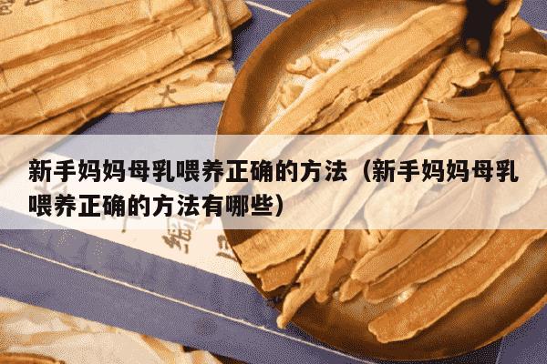 新手妈妈母乳喂养正确的方法（新手妈妈母乳喂养正确的方法有哪些）