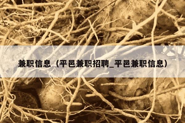 兼职信息（平邑兼职招聘_平邑兼职信息）