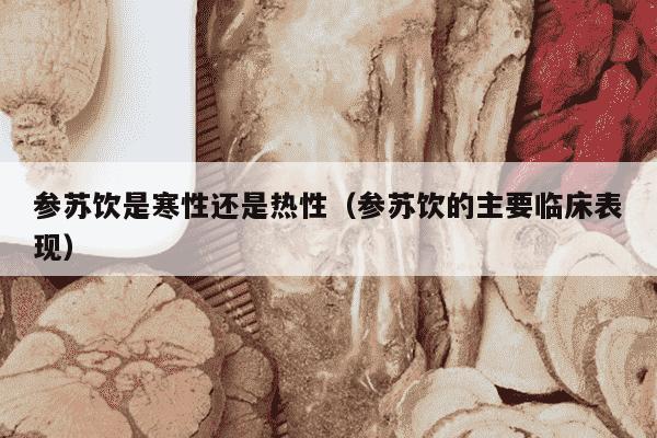 参苏饮是寒性还是热性（参苏饮的主要临床表现）