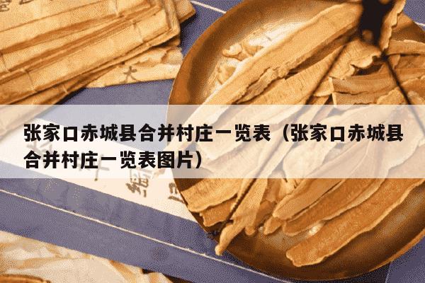张家口赤城县合并村庄一览表（张家口赤城县合并村庄一览表图片）