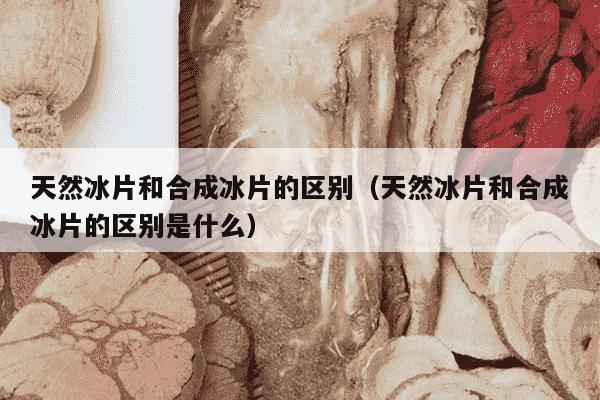 天然冰片和合成冰片的区别（天然冰片和合成冰片的区别是什么）