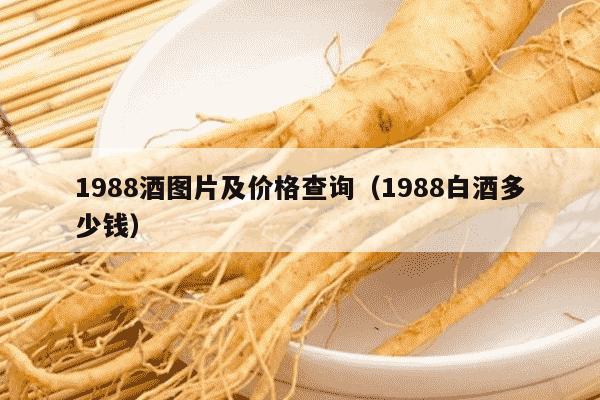 1988酒图片及价格查询（1988白酒多少钱）