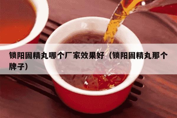 锁阳固精丸哪个厂家效果好（锁阳固精丸那个牌子）