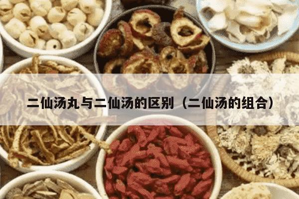 二仙汤丸与二仙汤的区别（二仙汤的组合）