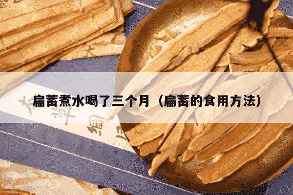 扁蓄煮水喝了三个月（扁蓄的食用方法）