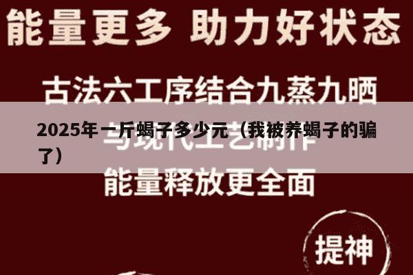 2025年一斤蝎子多少元（我被养蝎子的骗了）