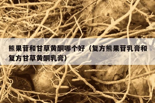 熊果苷和甘草黄酮哪个好（复方熊果苷乳膏和复方甘草黄酮乳膏）