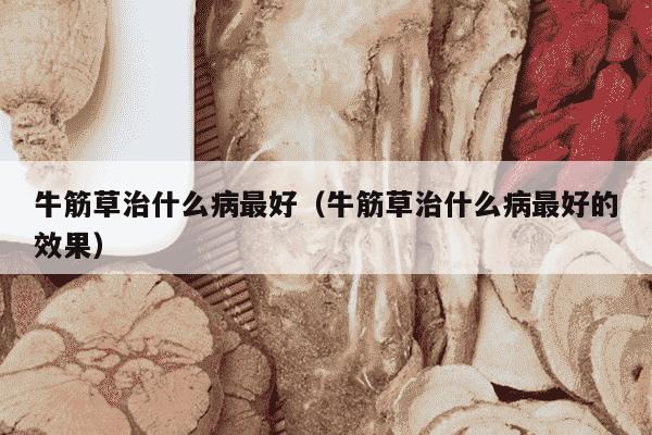 牛筋草治什么病最好（牛筋草治什么病最好的效果）