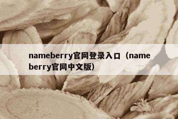 nameberry官网登录入口（nameberry官网中文版）