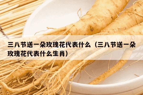 三八节送一朵玫瑰花代表什么（三八节送一朵玫瑰花代表什么生肖）