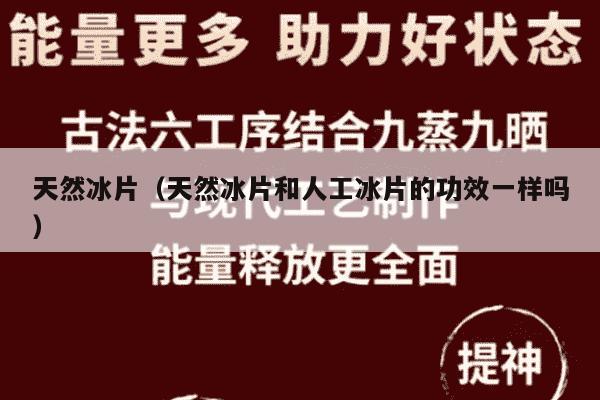天然冰片（天然冰片和人工冰片的功效一样吗）