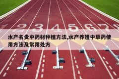 <b>ˮ��������ҩ����ֲ����,ˮ����ֳ�в�ҩʹ�÷��������ô���</b>