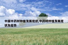 <b>�й���ҩ����ֲ��չ��״,��ҩ����ֲ��չ��״������</b>