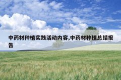 <b>��ҩ����ֲʵ�������,��ҩ����ֲ�ܽᱨ��</b>