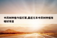 <b>��ҩ����ֲ������,���������ҩ����ֲ���ĺ���Ŀ</b>