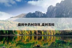 <b>ʢ����ҩ�Ĺ�Ч,ʢ���ٿ�</b>