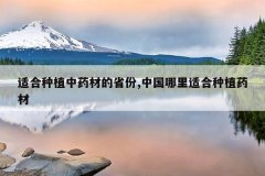 <b>�ʺ���ֲ��ҩ�ĵ�ʡ��,�й������ʺ���ֲҩ��</b>