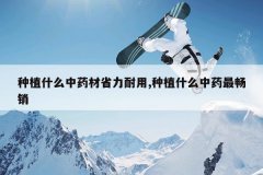 <b>��ֲʲô��ҩ��ʡ������,��ֲʲô��ҩ���</b>