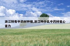 <b>�㽭������ҩ����ֲ,�㽭��ʲô��ҩ��ʡ��ʡ��</b>