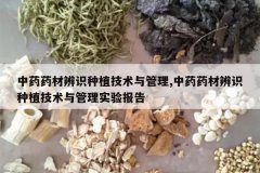 <b>��ҩҩ�ı�ʶ��ֲ���������,��ҩҩ�ı�ʶ��ֲ���������ʵ�鱨</b>